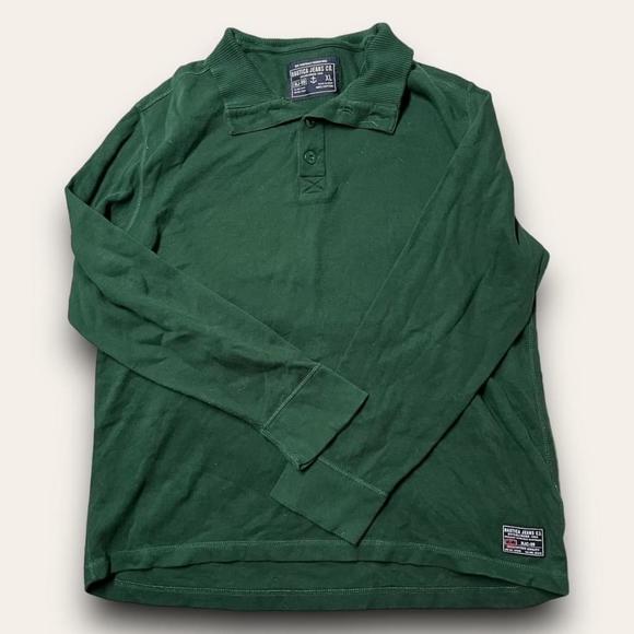 Nautica Other - Y2K Nautica Sweater Forest Green Lightweight Pullover Gorpcore Collared Size XL